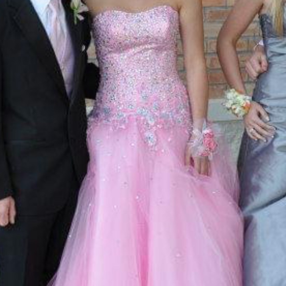 Peaches Boutique Chicago pink Prom Dress floor length size 00 to 2